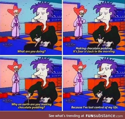 This is actually what it's like to be a parent sometimes. Rugrats drew a fine line