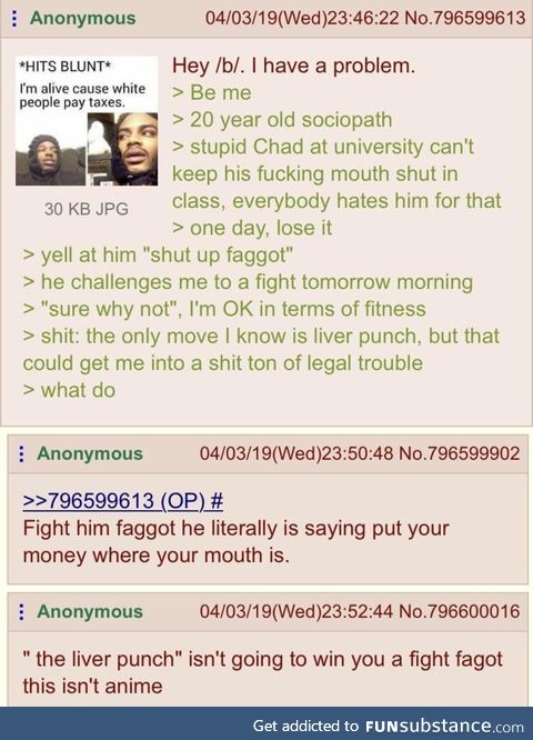 Anon picks a fight