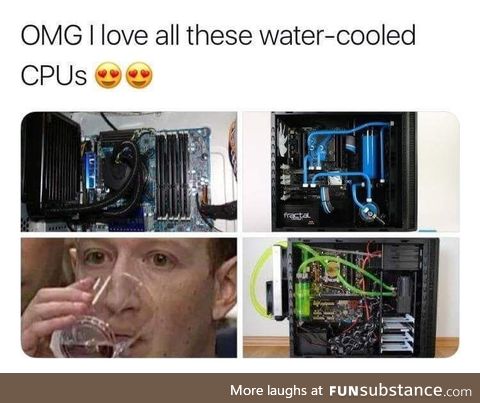 Gotta love yourself some watercooled cpus