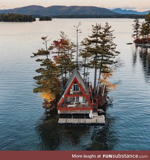 When you are done with other humans. Lake house, New Hampshire