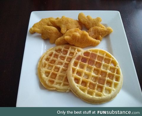 Poor man's chicken and waffles