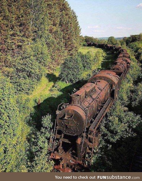 Abandoned Train in Siberia