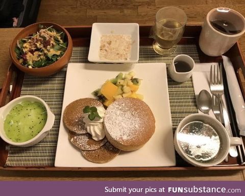 This is not the food from a high-end restaurant. This is hospital food in Japan