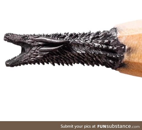 Sculpting on pencil lead