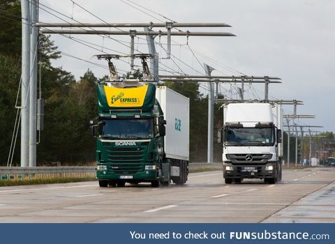 Germany has an electric highway to help curb diesel fuel usage