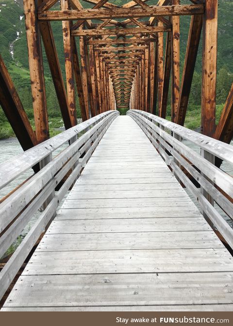 Moose pass bridge, portage alaska