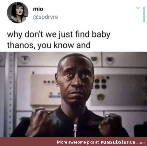 Rhodey had a plan