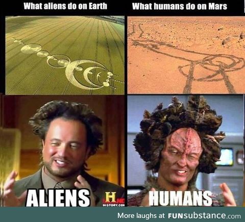 Aliens/humans