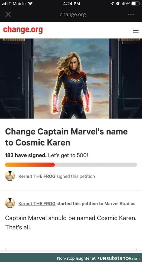 With the haircut she has in endgame, she qualifies to be a Karen