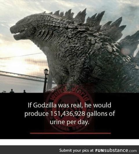 What documentary's talk about godzilla's urine?