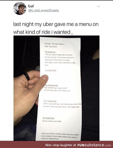 Fun Uber drive