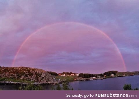 Beautiful rainbow in Norway