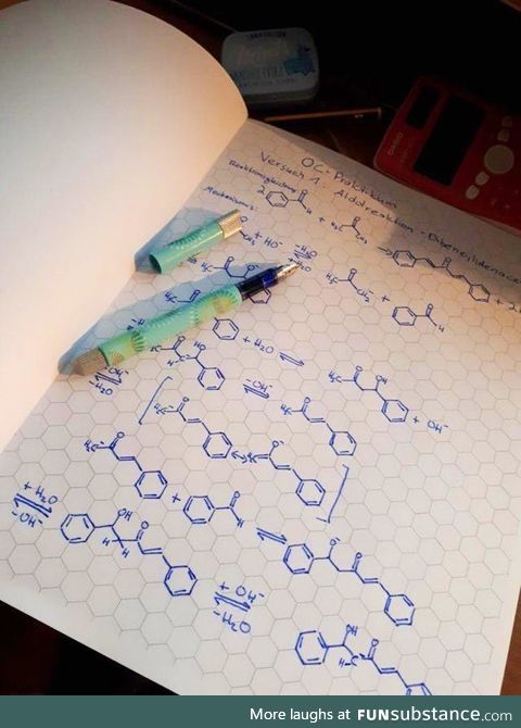 This hexagonal shaped graph paper for chemistry