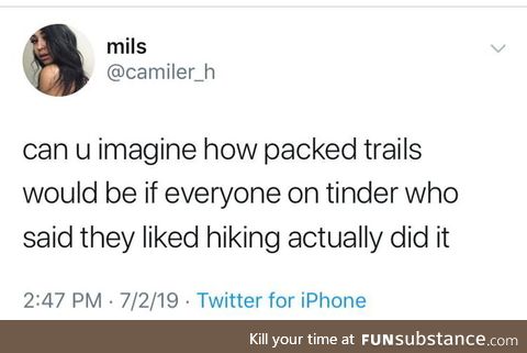 Packed trails