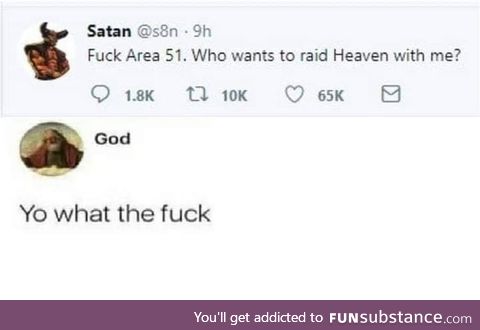 For the glory of Satan