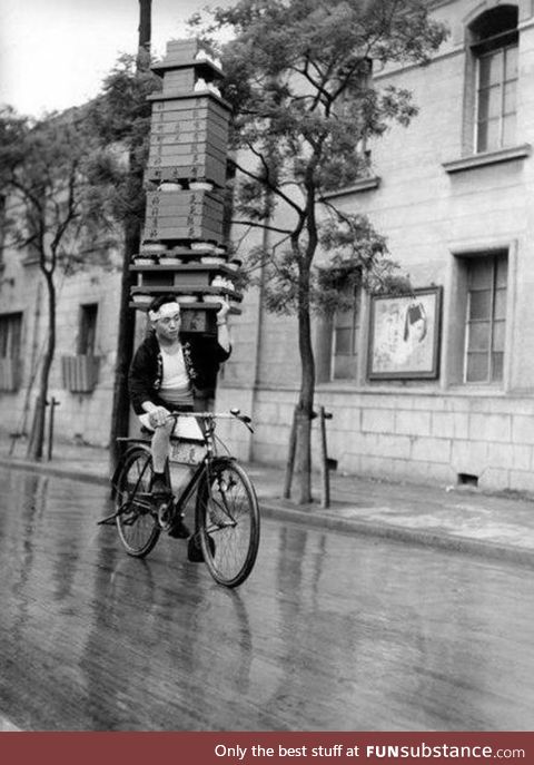 Japanese ramen delivery circa 1928