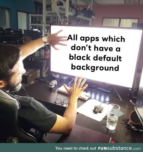 Dark theme is the best theme