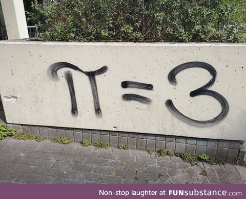 A maniac did this graffiti at the University Cologne