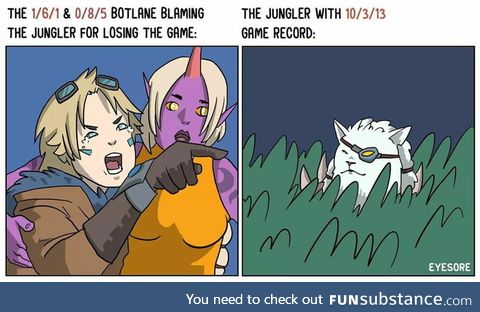 Blame the jungler