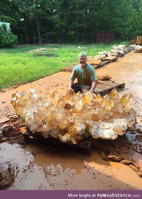 A chunk of quartz worth 4 millon