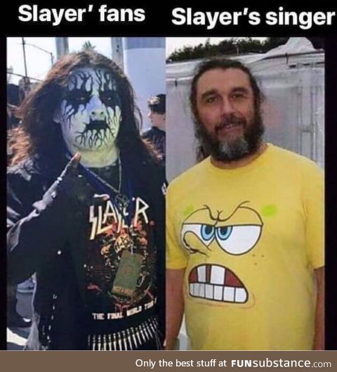 Spongebob is a slayer fan