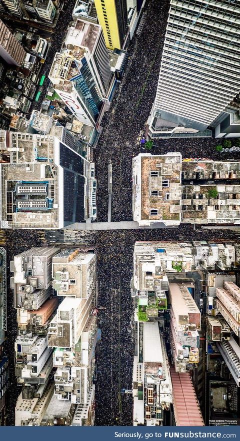 16th June, around 1.8 M Hongkongers going to street again, asking the chief executive to