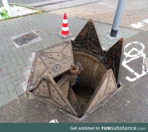 This is a cool manhole cover in Germany