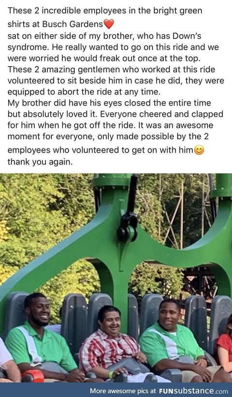 Thoughtful employees at Busch Gardens Williamsburg