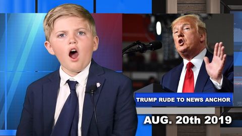 Trump Rude to News Anchor! Kids News Reacts!