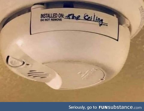 Did you label the smoke alarms?