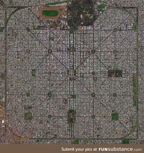 La Plata, Argentina, from above