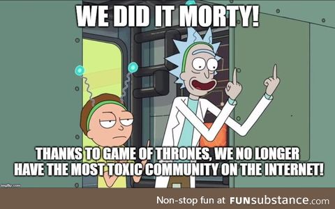 Flame wars, flame wars everywhere Morty