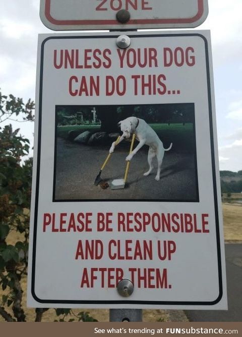 This sign at the local park