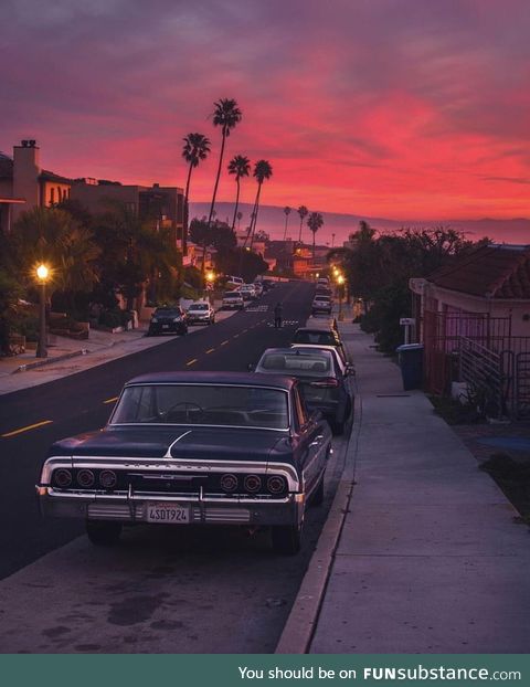 Old Time, Sunset at Los Angeles