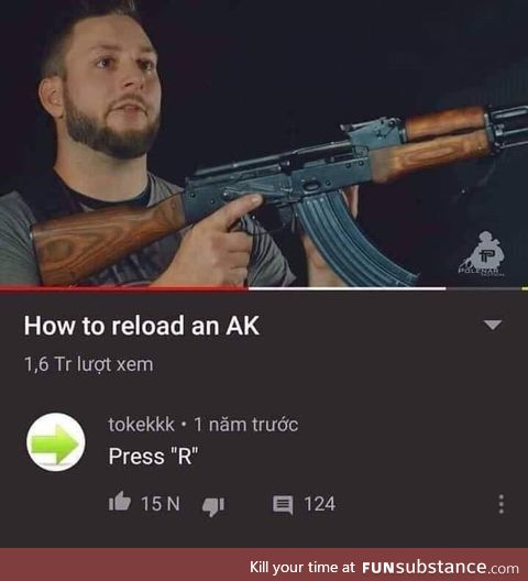 How to reload an AK