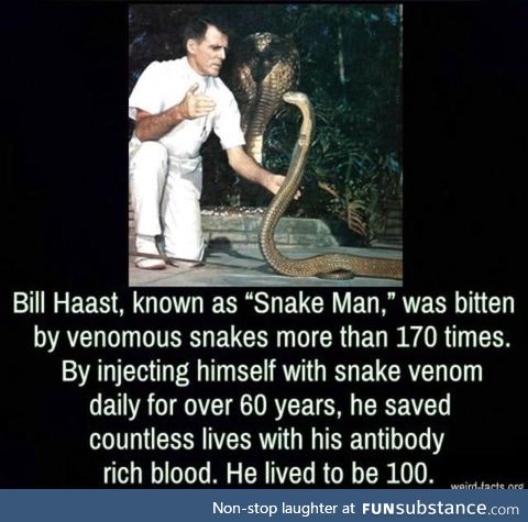 Bill haast, "the snake man"