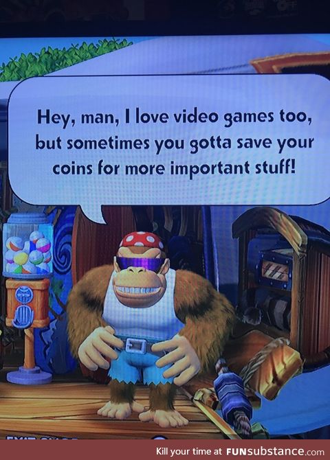 Funky kong says