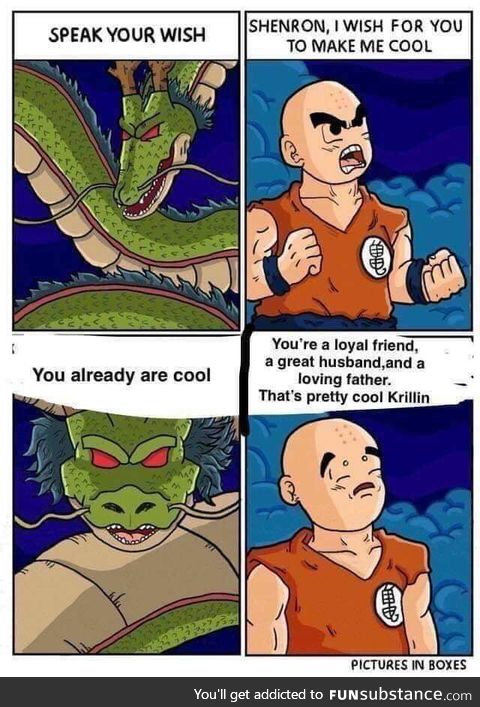 Finally krillin gets some apprecation