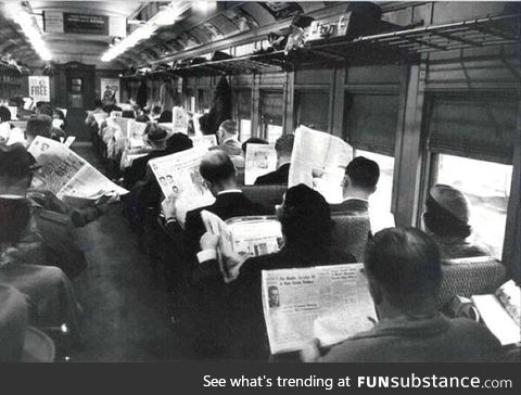 The good old days before all this technology made us anti social