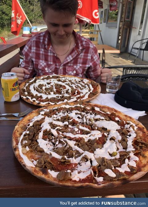 Sweden's national food - The Kebab Pizza