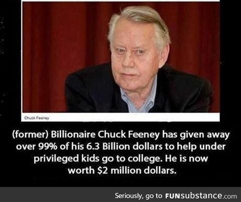 What does it feel like to be Chuck Feeney?