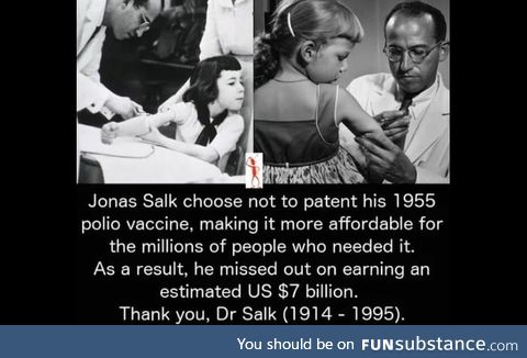 This man missed out on 7 billion dollars to save the children affected by Polio