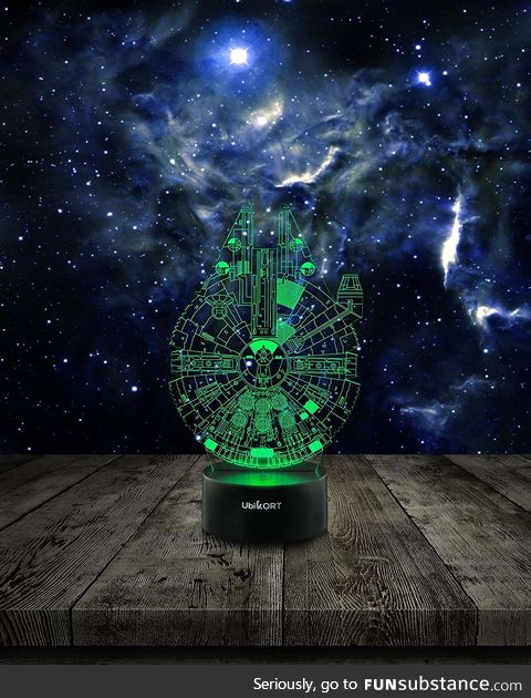 Star Wars Lamp 3D Night Light Millennium Falcon