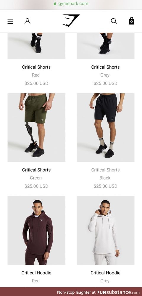 Props to Gymshark for using an amputee as a product model