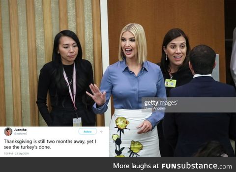 Ivanka is very much.. Front & center