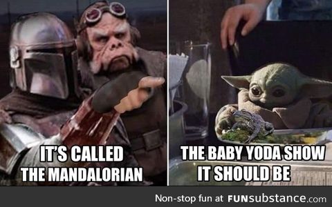 The baby yoda show