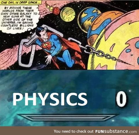 BuT iT iS a CoMiC aNd YoU ShoULd nOt eXPEct CorRecT PhYsicS