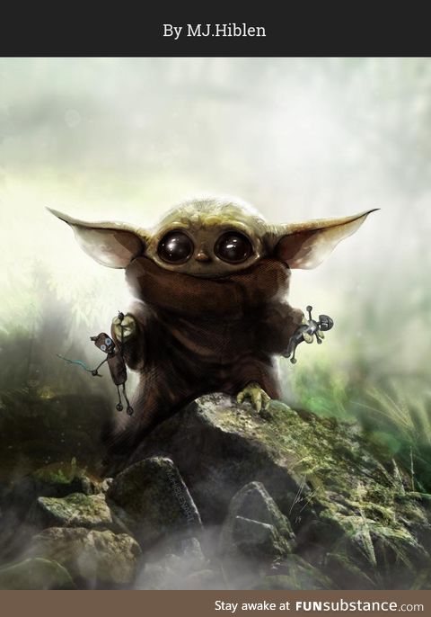 Funny illustrations of “Baby Yoda” 5