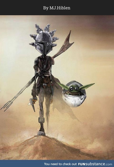 Funny illustrations of “Baby Yoda” 6