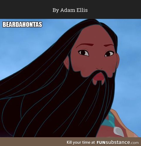 Disney Princesses with Beards 2